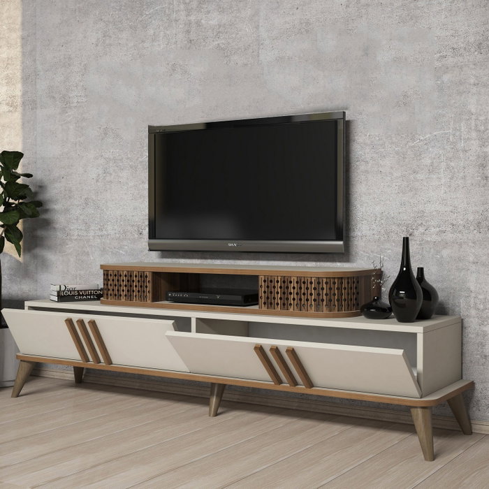 Hanah Home Mueble para televisor Eylul - Crema